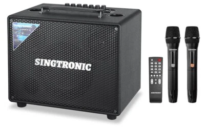 Singtronic BT-600DSP Portable Bluetooth Karaoke Speaker Free: 2 x Wireless Mics - image 1 of 4