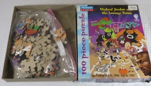 Vintage Michael Jordan & Looney Tunes Spacejam Puzzle 1996 100 Teile Playmates - Bild 1 von 7