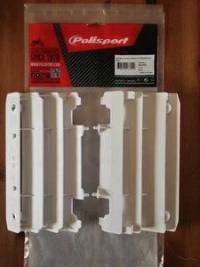 YAMAHA YZ 125 YZ 250 2005-2021 POLISPORT RADIATOR LOUVRES RAD GUARDS WHITE - Picture 1 of 1