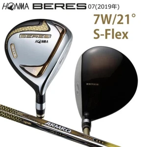 HONMA BERES 07 3-Star 7W 21° Fairway Wood RH ARMRQ42 S Flex 3S Shaft Japan 2019 - Picture 1 of 8