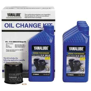YAMAHA OEM F75-115 Outboard Oil Change Kit 4 Qt.10W30 4M Filter LUB-MRNMD-KT-11 - Bild 1 von 2