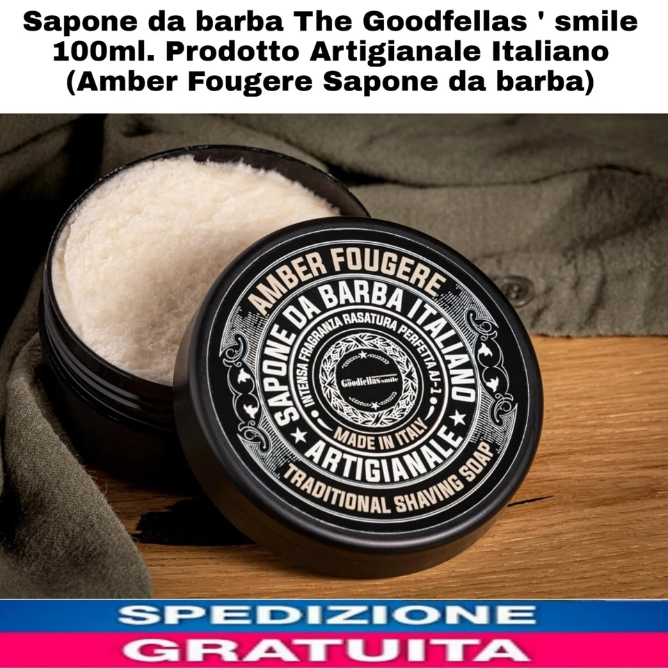 Sapone da barba The Goodfellas ' smile 100ml. Prodotto Artigianale Italiano... - Immagine 1 di 4