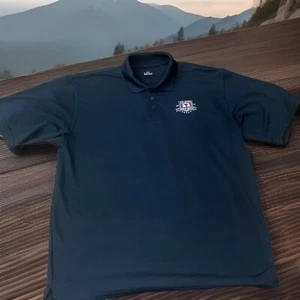 Under Armour 2010 US Open Pebble Beach Maroon Stripe Golf Polo Shirt Mens Large - Picture 1 of 21