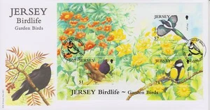 Unaddressed Jersey Cover FDC 2007 Birdlife Garden Birds Sheet 51p-74p  - Picture 1 of 1