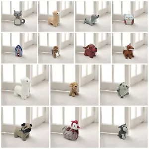 Adorable Animal Novedad Pesada Tela Decorativa Puerta Parada Peluche Llama Perro Gato - Imagen 1 de 15