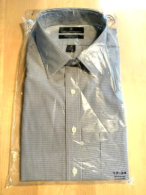 Camisa Hart Schaffner Marx Ajuste Clásico Cuello Extendido | Azul Marino | 17/34 Foto 1 de 2