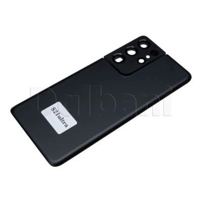 Carcasa trasera de vidrio cubierta de batería para Samsung Galaxy S21 Ultra SM-G998 negra Foto 1 de 3
