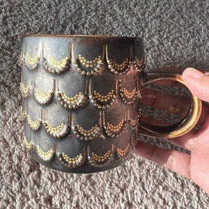 Starbucks 2015 Mermaid Golden Scales Anniversary Mug 10 Fl Oz - Picture 1 of 4