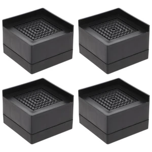 4 Pcs Non-slip Mat Height Boosters for Furniture Bed Risers Frame Extender - Picture 1 of 11