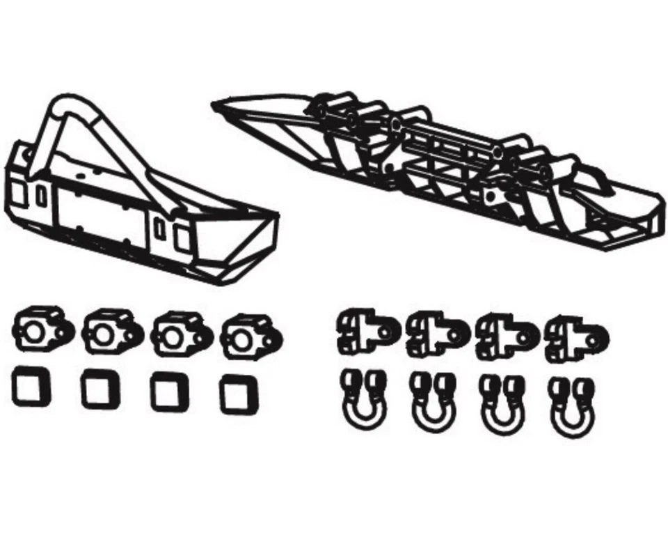 Absima Stoßfänger vorne und hinten Yucatan AB-1330633 CR1.8 Yucatan,  - Bild 1 von 1