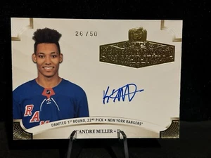 2020-21 The Cup K'Andre Miller On Card Rookie Autograph SSP #/50 Rangers RC - Picture 1 of 1