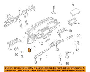 For BMW OEM 00-06 X5 Instrument Panel Dash-Trim Molding Nut 64111364257