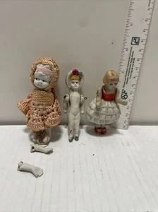 3 vintage dolls made in Japan with moveable arms One Needs Repair - Picture 1 of 8