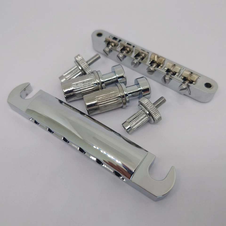 ALLJITA for Gibson Guitar Bridge ABR-1 Tune-o-matic Bridge and Tailpiece Set 52mm Chrome