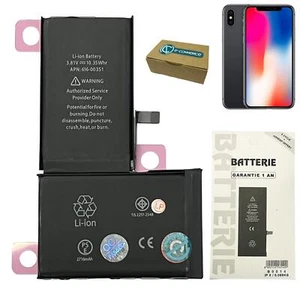 Batteria per Apple iPhone X 10 616-00351 3.81V ricambio pila pari all'originale - Zdjęcie 1 z 4
