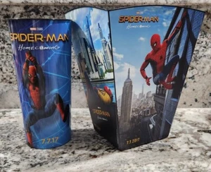 Spiderman Homecoming 2017 Movie Promo Popcorn Bucket And 44 Oz Cup - Picture 1 of 10