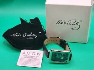 Elvis Presley Watch Collectible Leather Band Japan Movement Avon - THE KING - Picture 1 of 3