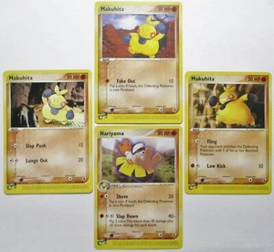 Makuhita 56/109 57/109 58/109 & Hariyama 33/109 EX Ruby Sapphire 4 Pokemon Card - Picture 1 of 8