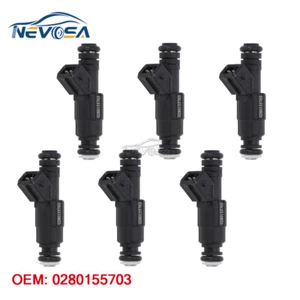 6pcs Fuel Injectors for 1993-1998 Jeep Grand Cherokee 5.2L 5.9L V8 0280155703 - Foto 1 di 6