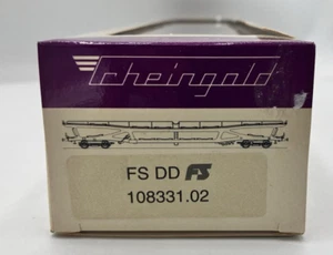 TRHEINGOLD ART. 108331.02 CARRO FURGONE DDm PER TRASPORTO AUTO DELLE FS NUOVO - Imagen 1 de 10