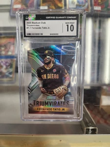 2023 Stadium Club Triumvirates #T-7 Fernando Tatis Jr CGC 10 GEM MINT - Picture 1 of 3
