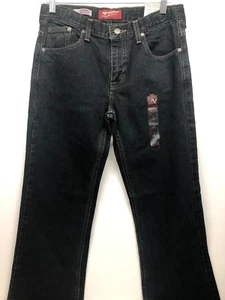 NWT Arizona Boys Original Bootcut Super Dark Jeans 14 Husky - Picture 1 of 12