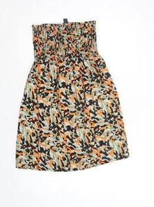 Primark Womens Green Camouflage Polyester Blend Mini Size XS - Picture 1 of 12
