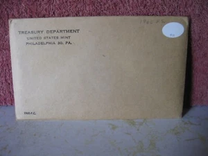 1960 SILVER PROOF SET IN ORIGINAL ENVELOPE - Picture 1 of 4