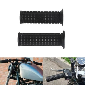 Universal Black Hand Grip Cover Protector For 25MM/28MM Handlebar Harley Yamaha - Picture 1 of 7