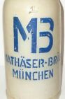 Alter Math&#228;ser Bierkrug M&#252;nchen Krug Kr&#252;ge MB Brauereikrug brewery stein Bayern