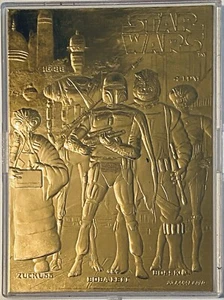 Tarjeta De Colección Star Wars Galaxy’s Deadliest Bounty Hunters Oro 23K 1996 #00565 - Imagen 1 de 6