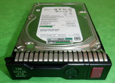 HP 819200-001 HPE 8TB SATA DS 6G 7.2K 3.5" HDD 820033-001 MB8000GFECR - Image 1 of 4