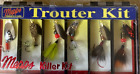 MEPPS 6 PIECE Trouter Kit Fishing Lures  KILLER KIT  Trout Spinners NEW SEALED