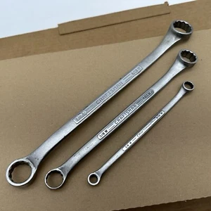 Lot 3 Craftsman "V" British Standard Whitworth Offset Box Wrench 1/8 Thru 9/16 - Picture 1 of 13