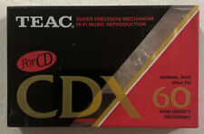 Teac CDX 60 Blank High Density Recording Cassette - New & Sealed