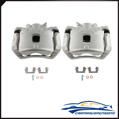 Front Pair Brake Calipers w/ Bracket For 2007 2008 2009 2010 Chevrolet Cobalt - Image 1 of 4
