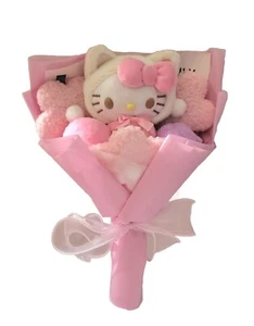 Flower Bouquet Sanrio Plush Kitty Valentines & Anniversary Wedding Gift 🎁 - Picture 1 of 4