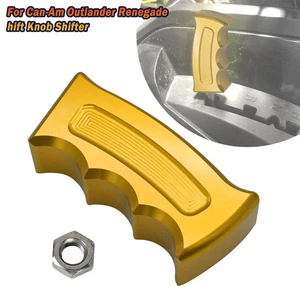 For Can-Am Outlander for Renegade Custom Pistol Grip Shift Knob Billet Gold - Picture 1 of 8