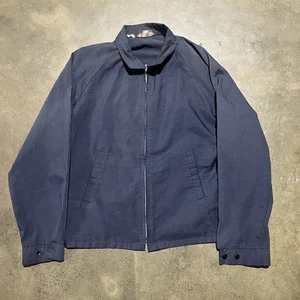 Chaqueta Bomber Towncraft Vintage Años 70 Azul Marino Boxy Light Años 70 Verdadera De Colección - Imagen 1 de 4
