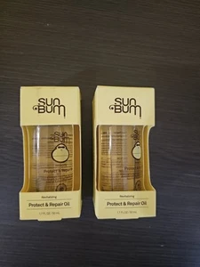 (2 Pk) Sun Bum Revitalizing Protect And Repair Hair Oil | Uv Protecting,  1.7 oz - Picture 1 of 7
