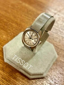 TISSOT Seastar Vintage Automatic Silver Dial Antique Women's Watch Working - Bild 1 von 12