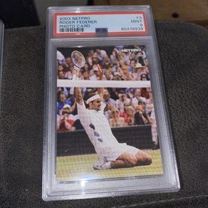 2003 Netpro Roger Federer RC #3 Photo Card PSA 9 Mint HOF GOAT - Picture 1 of 6