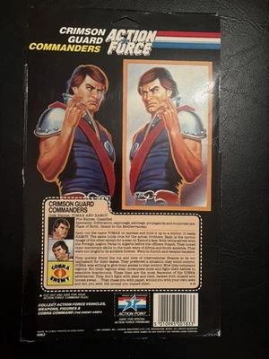 Action Force Gi Joe Cobra Crimson Guard Commanders Cardback Original Tomax Xamot - Image 1 of 4