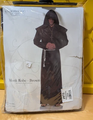 Underwraps Deluxe Monje Bata Medieval Gótico Adulto Hombre Halloween Disfraz 29321 Foto 1 de 4