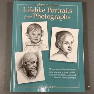 How To Draw Lifelike Portraits From Photographs by Lee Hammond VTG HC Book 1995 - Picture 1 of 24
