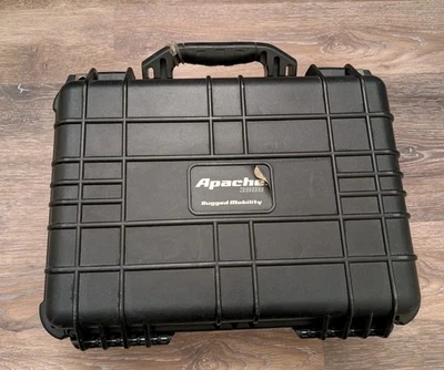 Estuche rígido protector de movilidad resistente Apache 3800 15x11x7 inserto de espuma a prueba de agua Foto 1 de 4