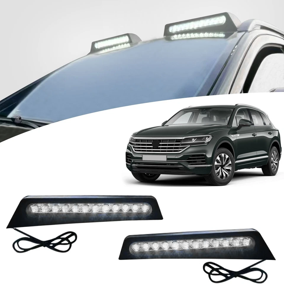 Tapa de luz LED de techo superior con DRL para lámpara de techo Volkswagen VW Touareg 2011-2018 Foto 1 de 4
