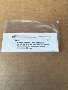 Herald King Decals HO Scale W-2: Wheel Inspection Symbols - Picture 1 of 2