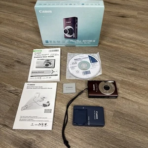 Canon PowerShot SD1100 IS 8MP Digital Elph Camera, Made in Japan, brown - Picture 1 of 7