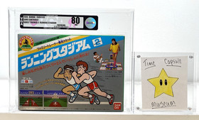 Family Trainer 2: Running Stadium Nintendo Famicom New 1986 Sealed VGA Graded 80